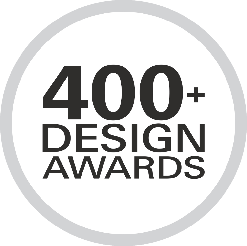 Über 400 enthaltene<br>Designpreise seit 2003