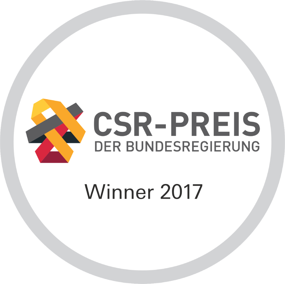 Gewinner des CSR-Preises der&nbsp;Bundesregierung, 2017