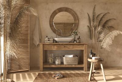 Entdecken Sie die Schönheit eines rustikalen Badezimmers in Ihrem eigenen Zuhause